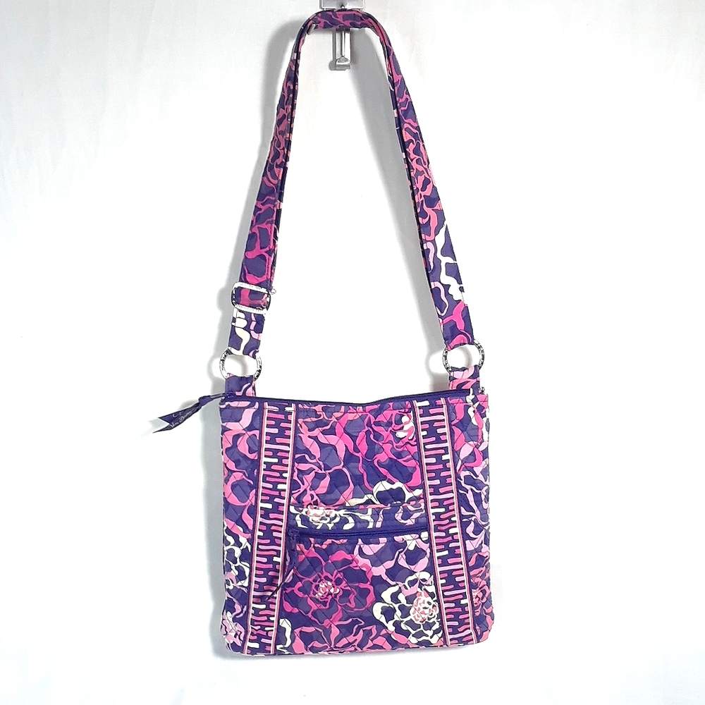 Vera Bradley purple boho floral crossbody bag